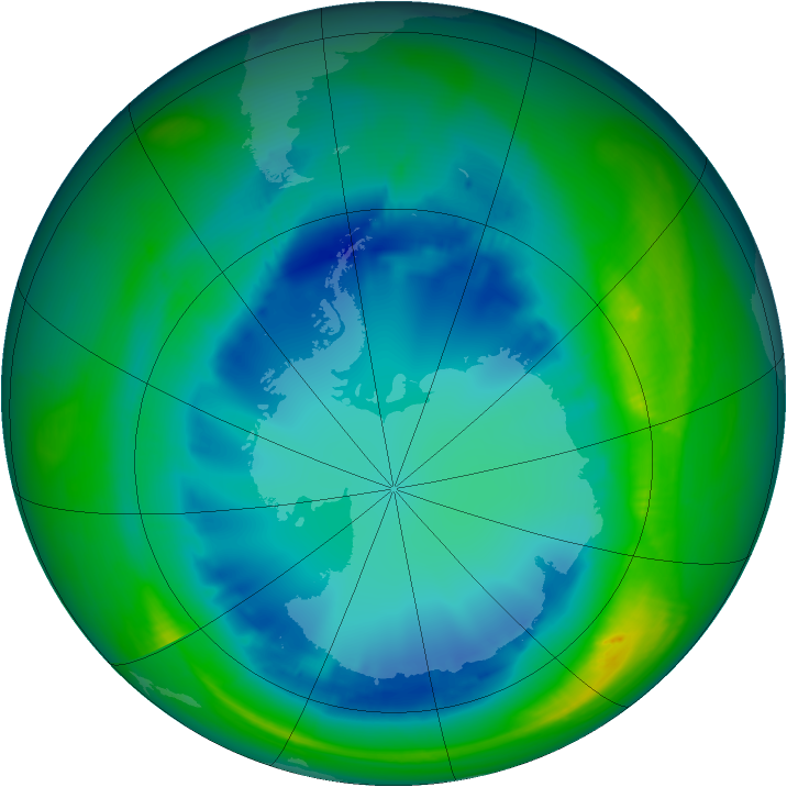 Ozone Map 2007-08-11